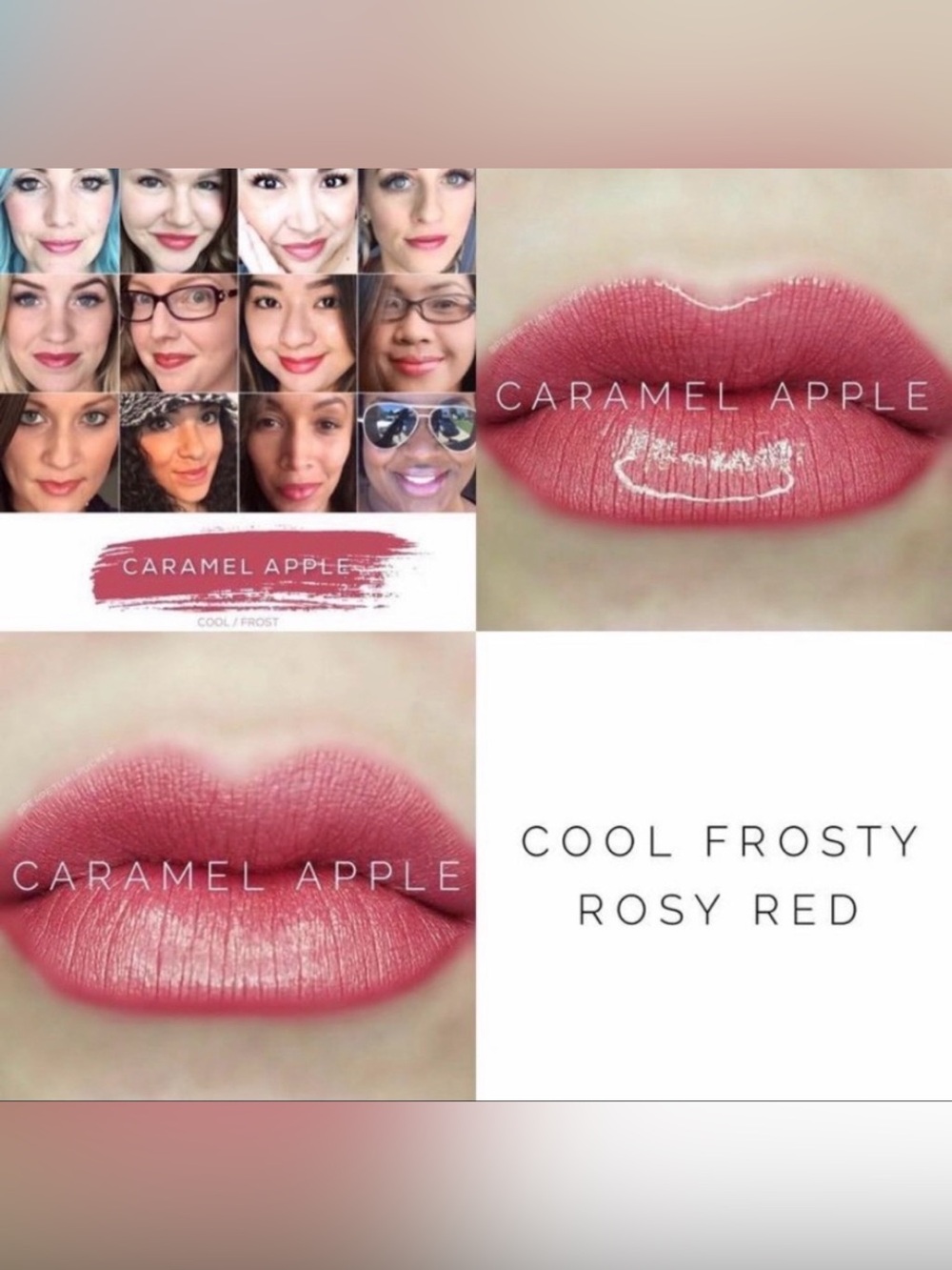 LipSense Caramel Apple - Cool Rosy Raspberry